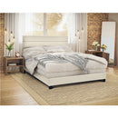 ACH Bedroom King One Box Slat Bed in Linen DS-D443-291-2