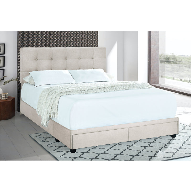 ACH Bedroom Queen Storage Bed in Fog DS-D403-295-1