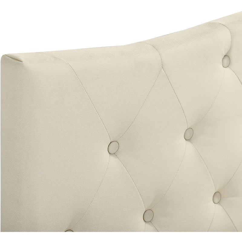 ACH Bedroom Tufted Arch Upholstered Queen Platform Bed in Beige DS-D335-292-416