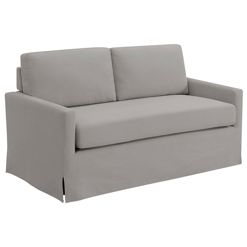 ACH Living Room Modern Slipcover Style Sofa in Storm Gray DS-D272-701-1