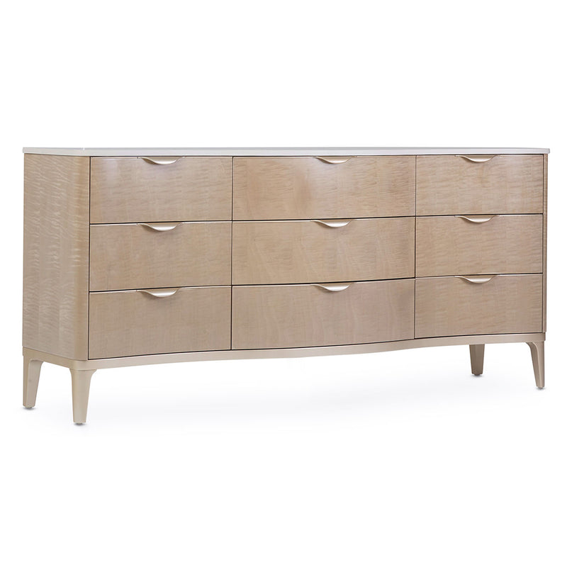 Malibu Crest - Scalloped Bed without Mattress
