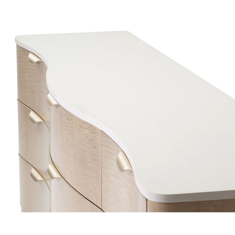 Malibu Crest - Scalloped Bed without Mattress