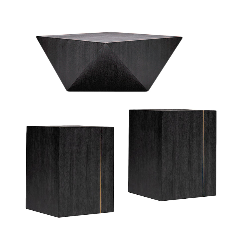 Gavin-Brighton Brushed Carbon Set Table