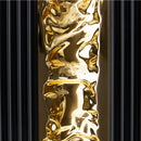 Lisbon Console Table with Mirror Silken Matte Black