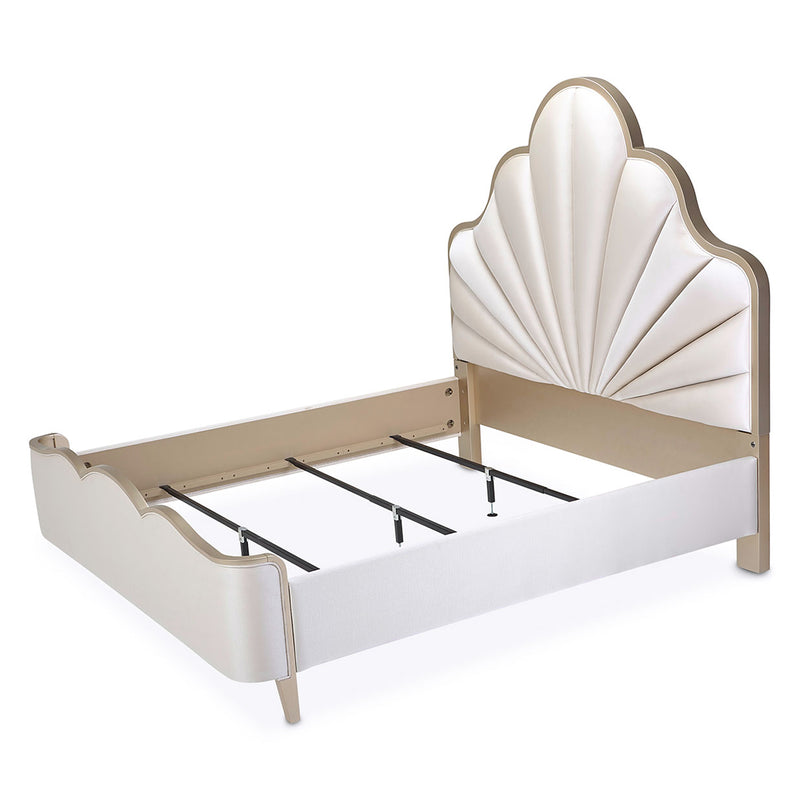 Malibu Crest - Scalloped Bed without Mattress