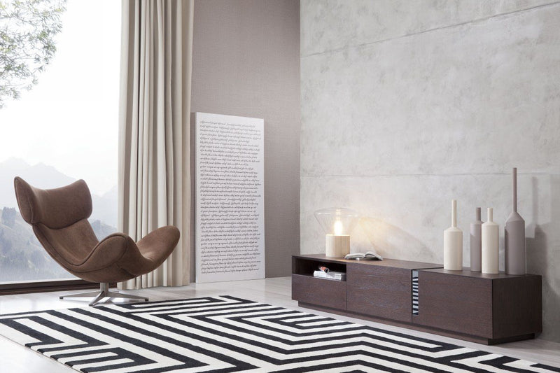 Sofa Modern Single Seater + Ottoman