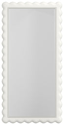 Haven Warm White Rectangle Floor Mirror