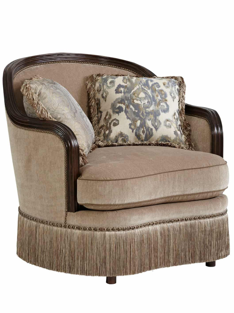Giovanna Azure Sofa Set (3+3+1+1)