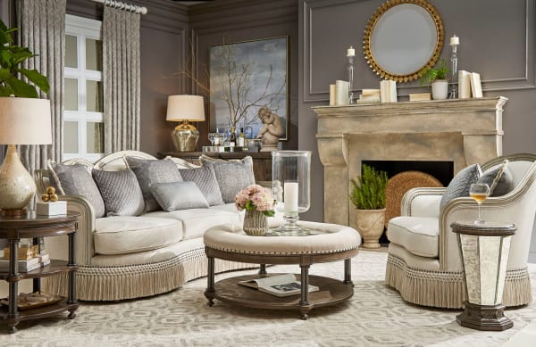 Giovanna Bezel Sofa Set (3+3+1+1)