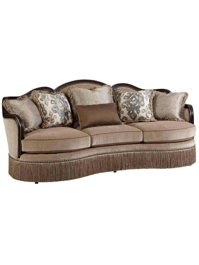 Giovanna Azure Sofa Set (3+3+1+1)