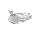 12595-01 Silver Resin Ginkgo Leaf Plate (Set of 2) - Nabco Furniture Center