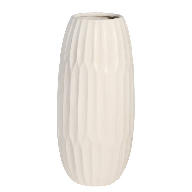 14651-03/14651-04 Ceramic White Vase (Set of 2)