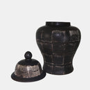 14660-01/14660-02 Ceramic Temple Antique Jar (Set of 2)