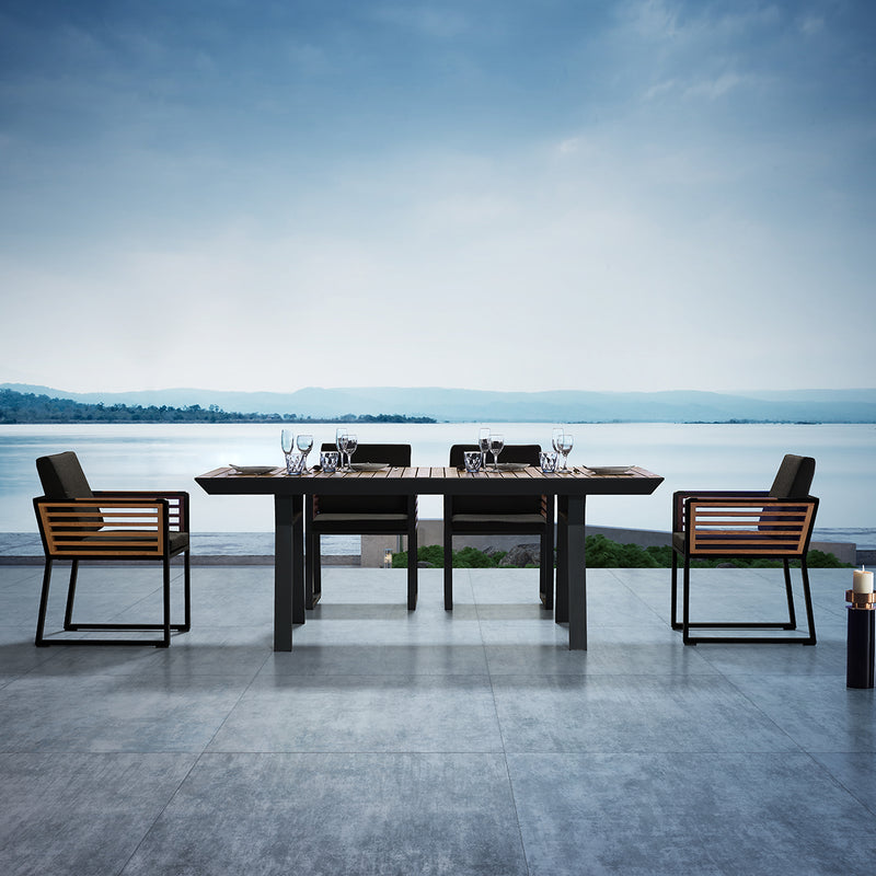 204050 New York Outdoor Dining Set 6 Seater - Nabco Furniture Center