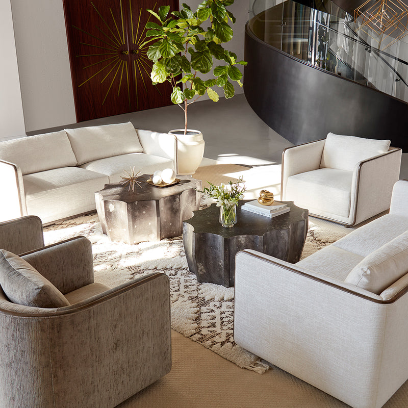 287302-0018 Passage Shaped Coffee Table - Nabco Furniture Center