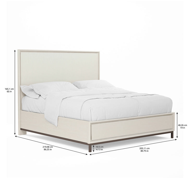 289136-1040 Blanc Bed without Mattress