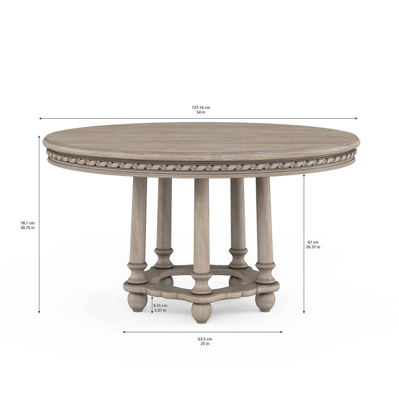 303225-2838TP/303225-2838BS Somerton Round Dining Table