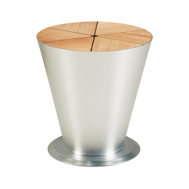 305810 Ice Bucket Anodized Natural & Teak - Nabco Furniture Center