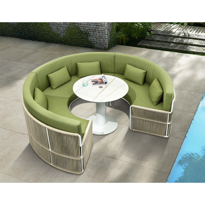332960 Roma Outdoor Sofa Sectional with Center Table - Nabco Furniture Center