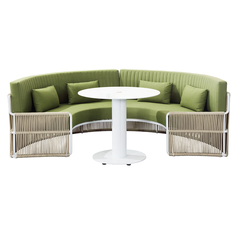 332960 Roma Outdoor Sofa Sectional with Center Table - Nabco Furniture Center