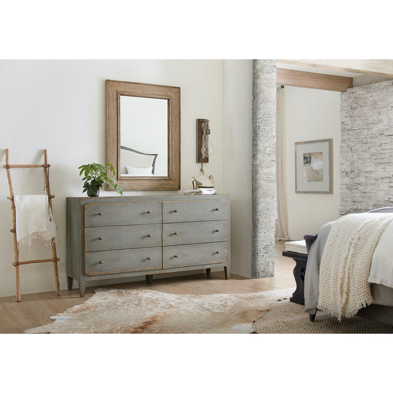 5805-90002-95 Ciao Bella Six-Drawer Dresser- Speckled Gray