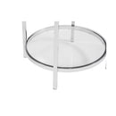 8100-LR-220 Brenner Round Side Table Printed Glass - Nabco Furniture Center
