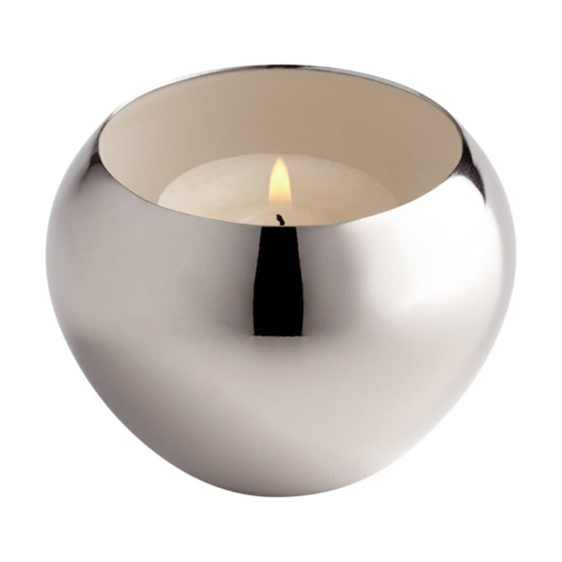 Candle Cup Nickel Finish With White Interior 8107 - Nabco Furniture Center