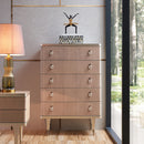 BDS22 Silver Plated & Oak Chest of Drawer