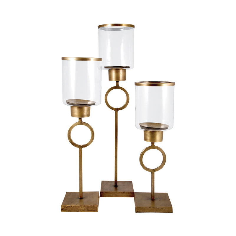 Bangle Pillar Candle Holder (Set of 3) - Nabco Furniture Center