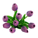 F29612 Purple Faux Tulip (9pcs) - Nabco Furniture Center
