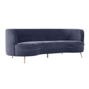 TOV-L6306 Flare Dark Grey Velvet Three Seater Sofa - Nabco Furniture Center