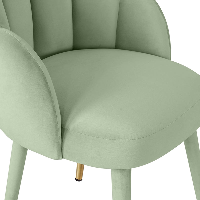 Gardenia Moss Green Dining Side Chair - Nabco Furniture Center