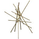 Triton Metal Wall Art - Gold - Harp and Finial