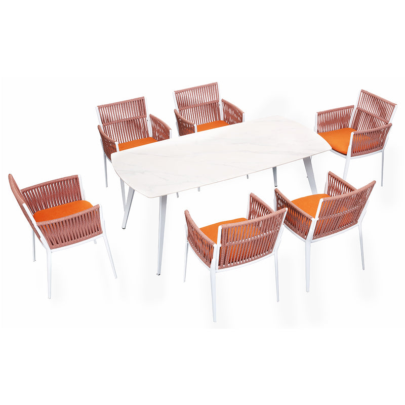 Hestia Outdoor Dining Set 6 Seater - Nabco Furniture Center