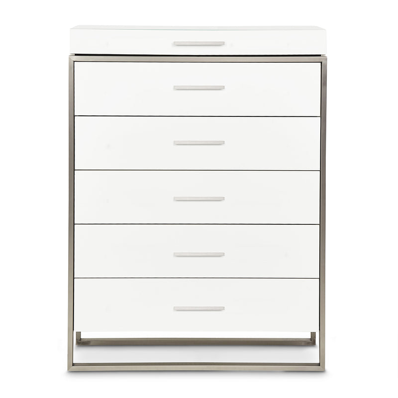 Marquee Cloud White Chest of Drawer - Nabco Furniture Center