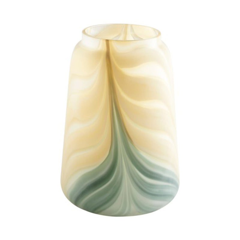 Medium Hearts of Palm Yellow-Green Glass 09532 - Nabco Furniture Center