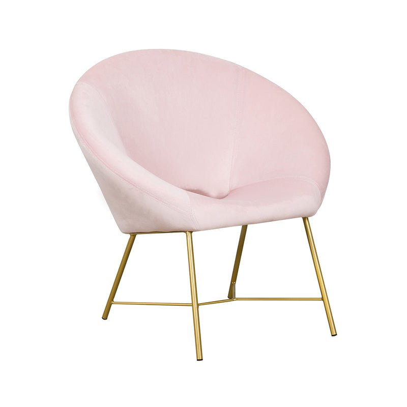 TOV-S68142 Nolan Blush Velvet Chair - Nabco Furniture Center