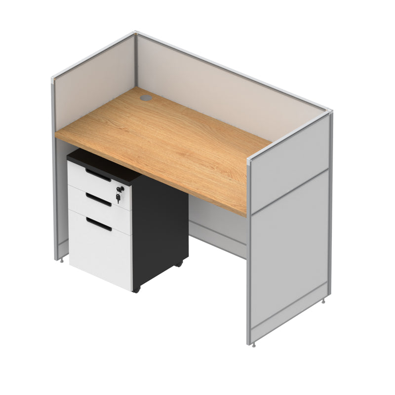 PD003WW Silver Grey Workstation