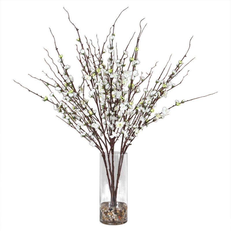 60128 Quince Blossoms Silk Centerpiece - Nabco Furniture Center