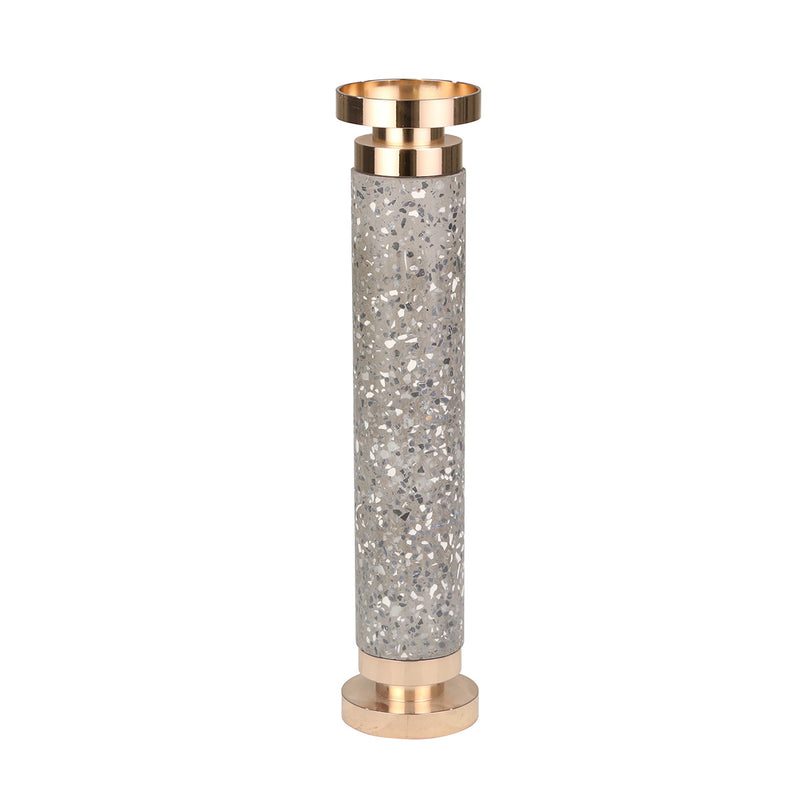 Candle Holder 14152-03 Cement 15 Pillar - SageBrook
