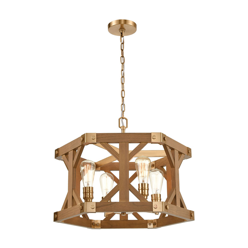 Structure 4 Lights Chandelier - Nabco Furniture Center