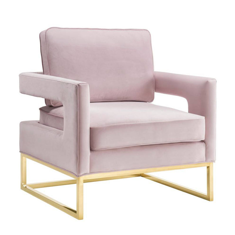 TOV-A176 Avery Blush Velvet Chair - Nabco Furniture Center