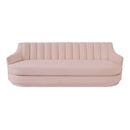 TOV-L68130 Peyton Blush Velvet Three Seater Sofa - Nabco Furniture Center