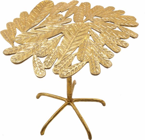 TOV-OC18126 Freesia Gold Side Table - Nabco Furniture Center