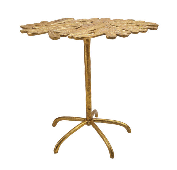 TOV-OC18126 Freesia Gold Side Table - Nabco Furniture Center