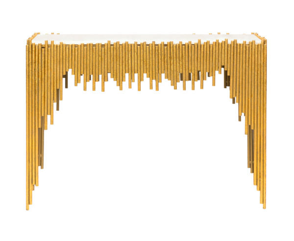 TOV-OC18201 Waterfall Marble Console Table - Nabco Furniture Center