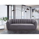 TOV-S167 Arno Grey Velvet Three Seater Sofa - Nabco Furniture Center