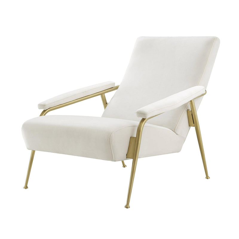 TOV-S6426 Abbey Cream Velvet Chair - Nabco Furniture Center