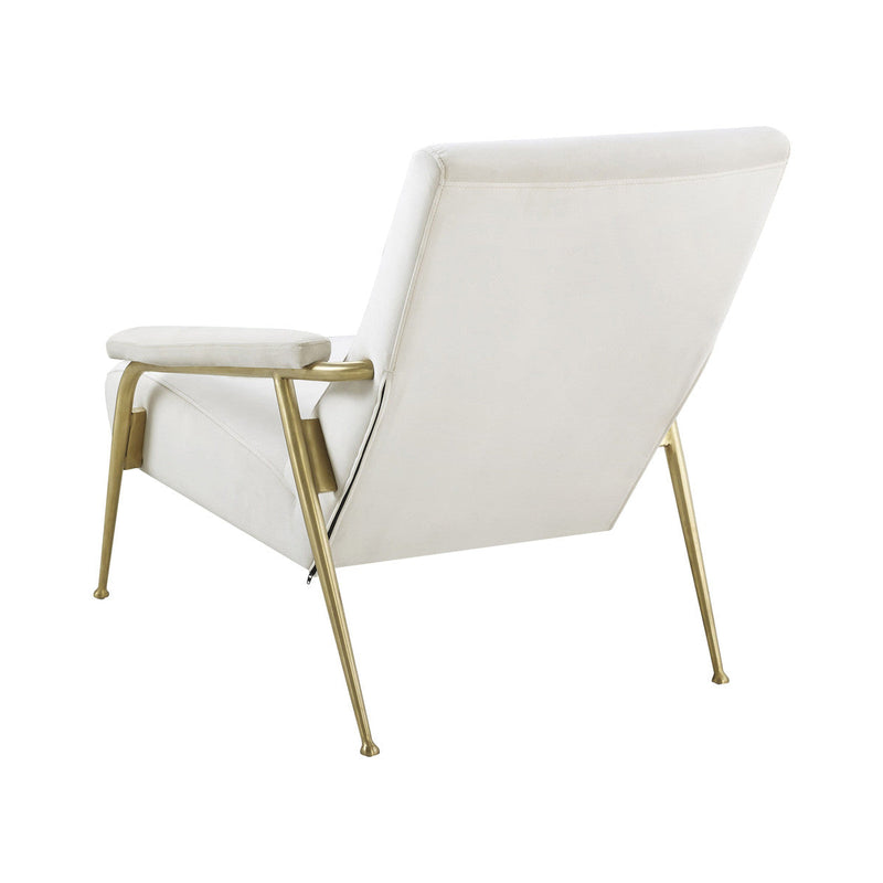 TOV-S6426 Abbey Cream Velvet Chair - Nabco Furniture Center