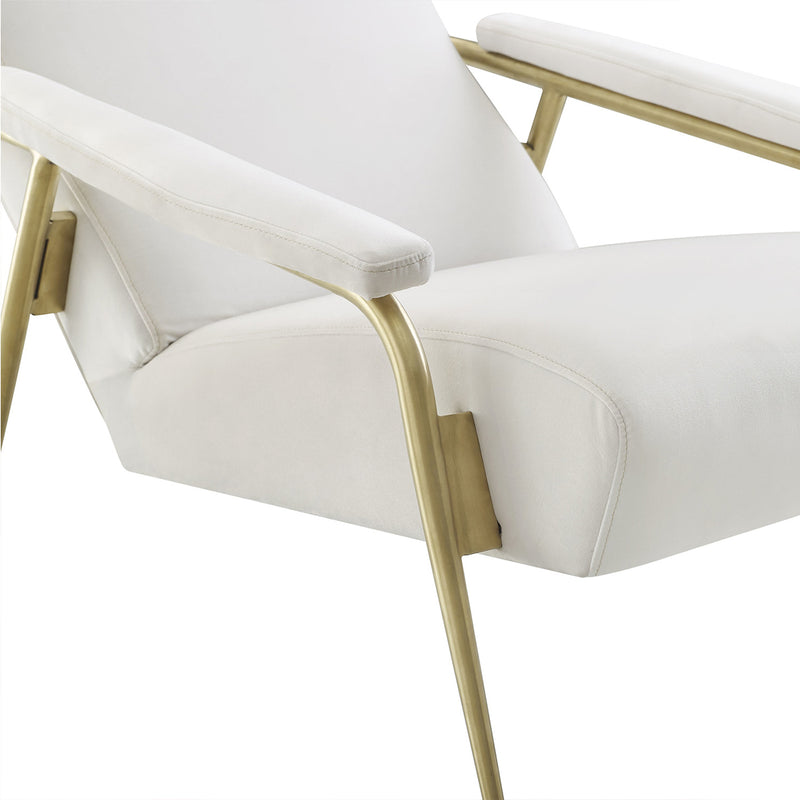 TOV-S6426 Abbey Cream Velvet Chair - Nabco Furniture Center